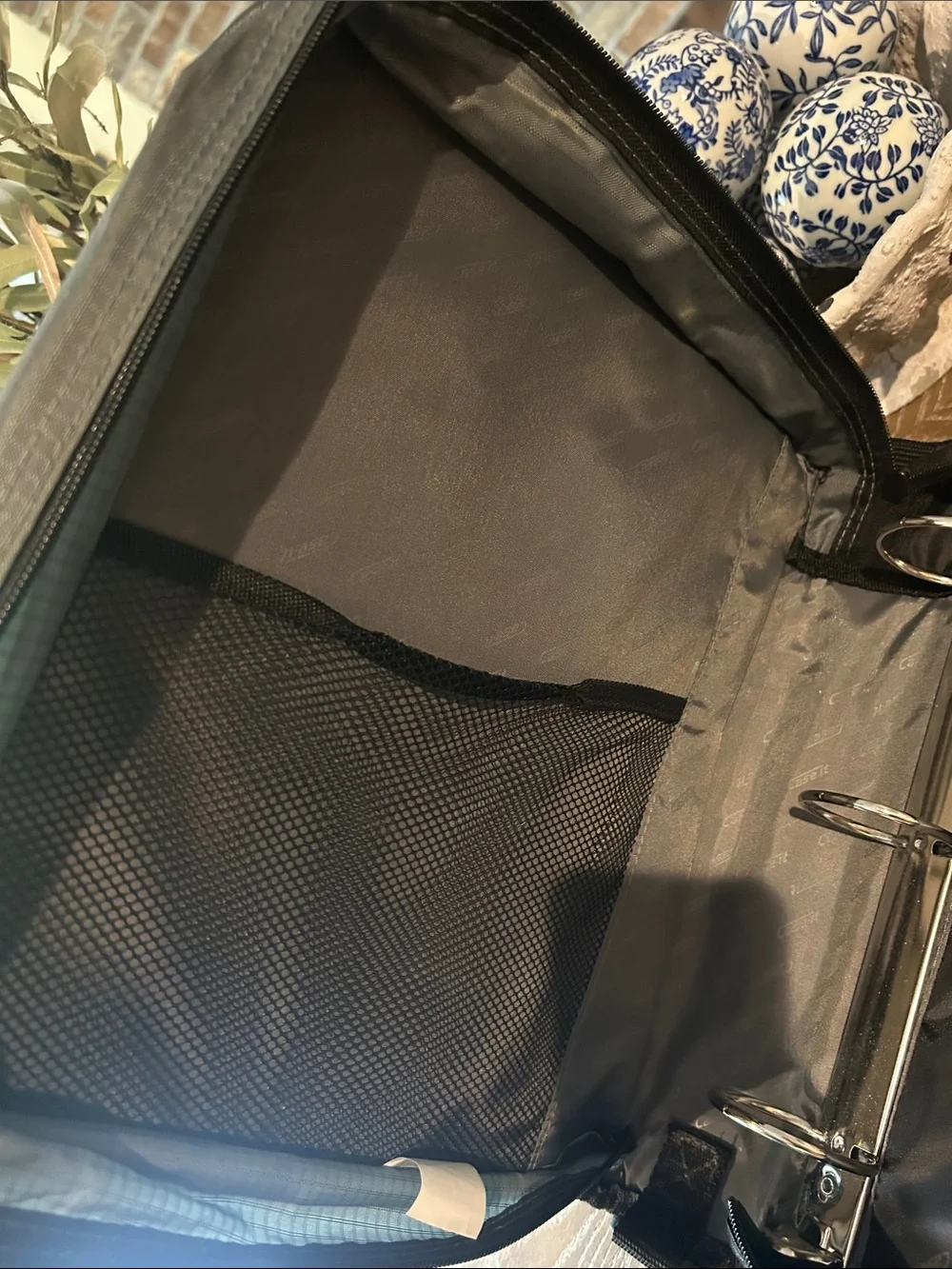 Case It Blue & White 3 Ring Organizer Bag & Laptop Case